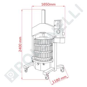 Press 80 Alfa vertical with removable cage