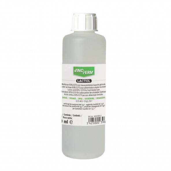 Pieno rūgštis VinoFerm Lactol 0,25L 80%