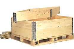 Pallet box floor 1200x800xH200mm 5pcs on the base of the euro