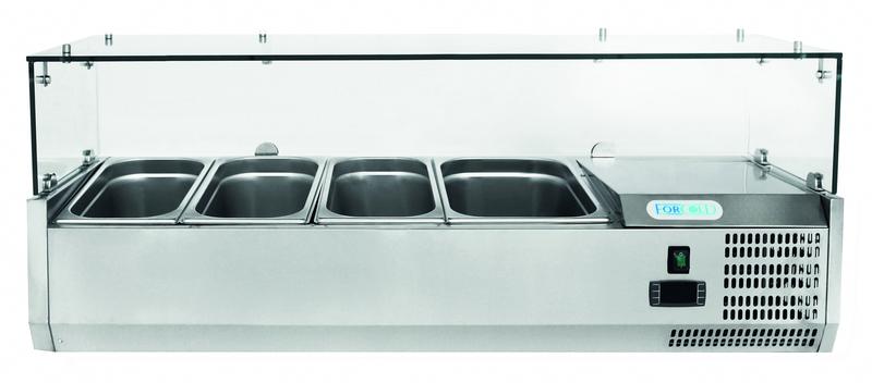 Display Case, Pizza, Refrigerated, Static (FORCOLD) 1200x395mm G-VRX1200-380