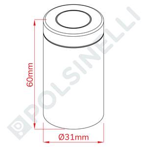 Schrumpfkapsel leuchtend rot Ø31x60mm 100 Stk