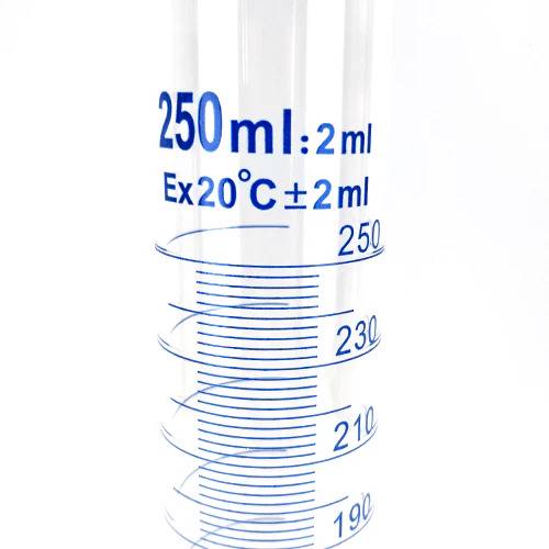 Mätcylinder 250ml glas med skala
