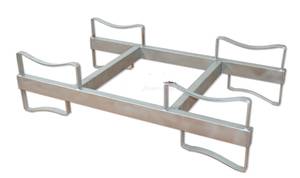 Metallstend tammevaadile 126x70x34cm roostevaba