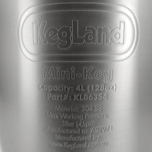 Ölkagge (Mini Keg) 4L rostfritt stål
