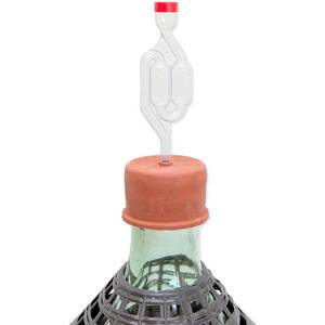 Airlock 2-bubble with rubber cap ∅35mm