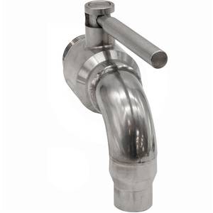 Ball valve 1" with long outlet stainless steel