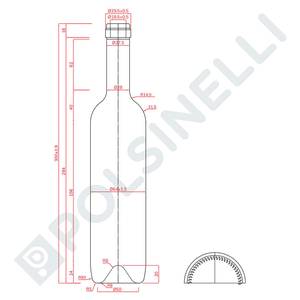 Bordeaux Europea bottle 500 ml uvag (20 pcs) produkt