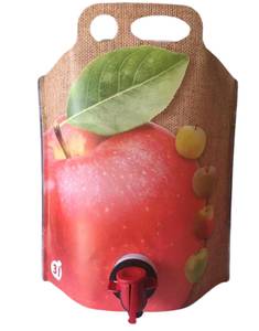 Säilytyspussi 3L pystysuora pouch-up omena (lämmönkestävyys +80 C)