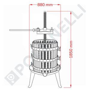 Lever Press with Stainless Steel Cage 60