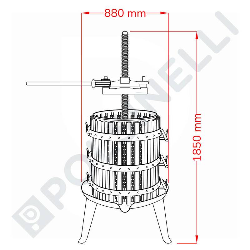 Lever Press with Stainless Steel Cage 60