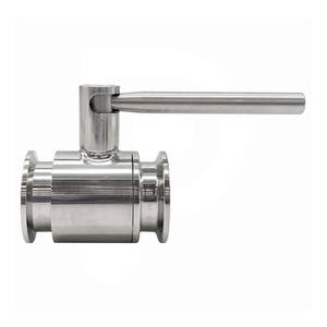 Lodveida vārsts 1"1/2 DN25 clamp nerūsējošais tērauds