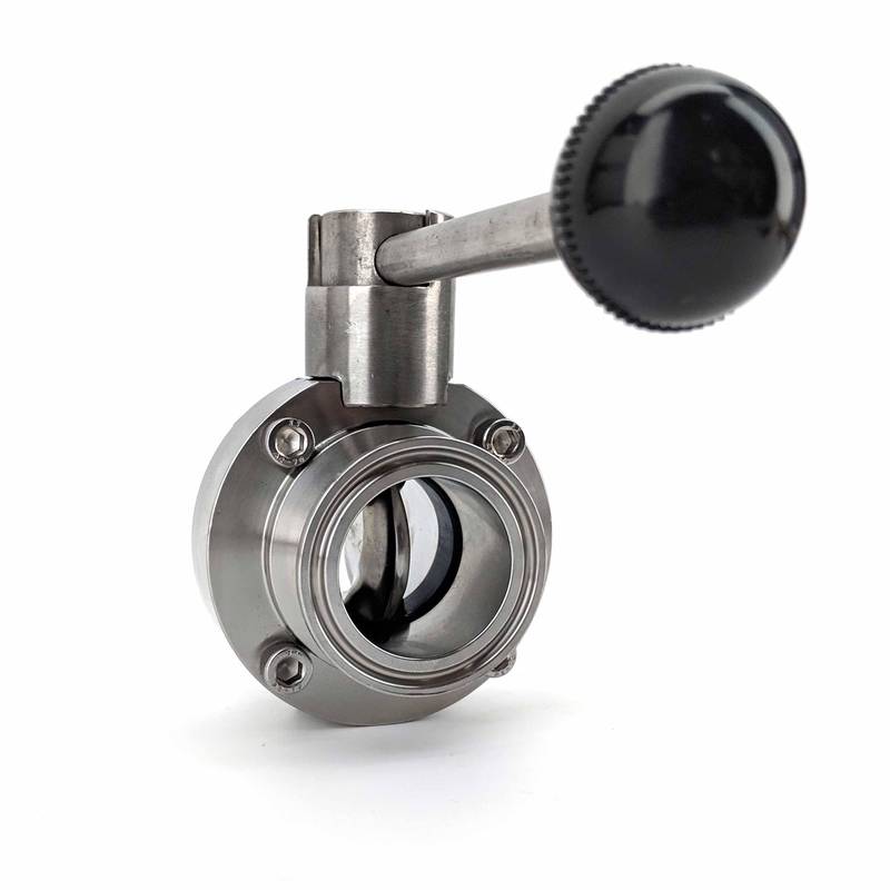 Läppäventtiili 2" Tri-Clamp ruostumaton teräs
