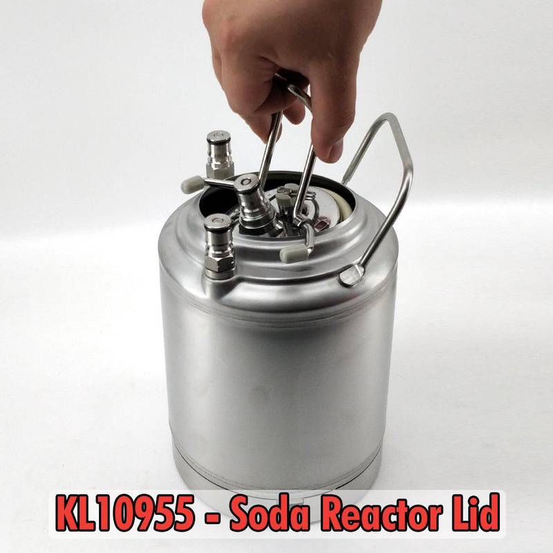 Säiliö 2L Ball Lock ruostumaton teräs