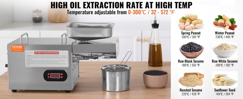 Öljypuristin Automaattinen Vevo 3-6kg/t 850W