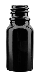 Rund glasflaska 10ml mörkviolett fi 18mm