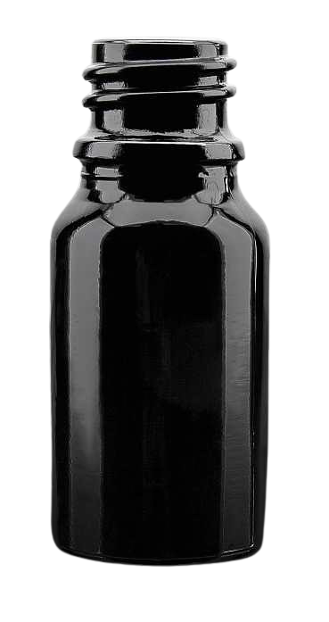 Rund glasflaska 10ml mörkviolett fi 18mm