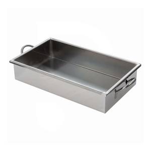 Pan 70x40 rectangular with handles stainless steel