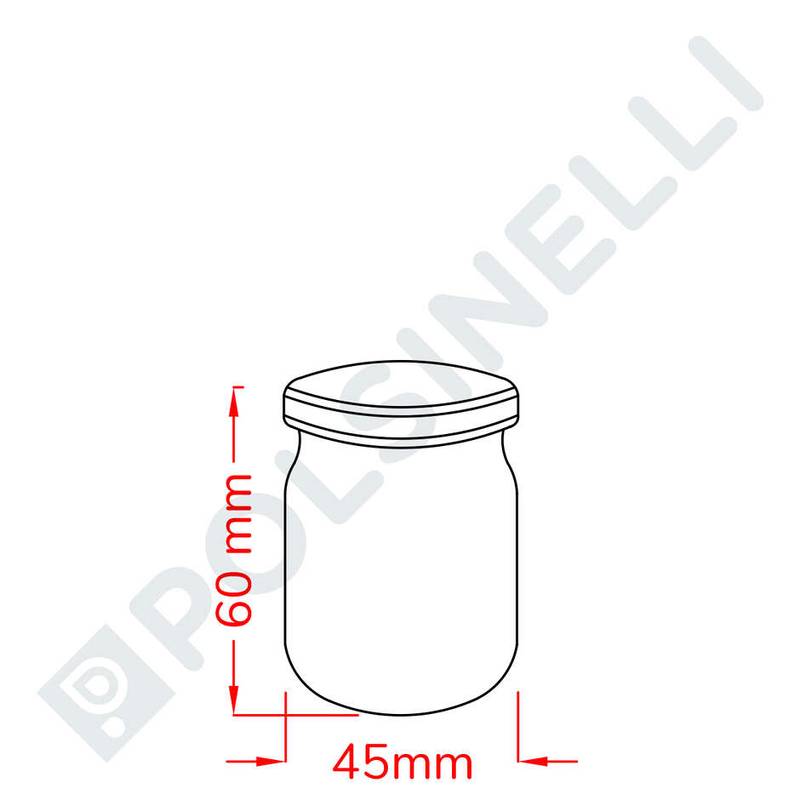 Stikla burka 60ml 125 gab