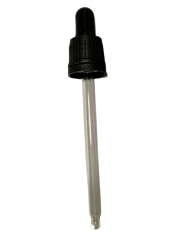 Korkpipett 100ml (106mm) läikiv must rõngaga