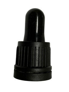 Korkpipett 100ml (106mm) läikiv must rõngaga