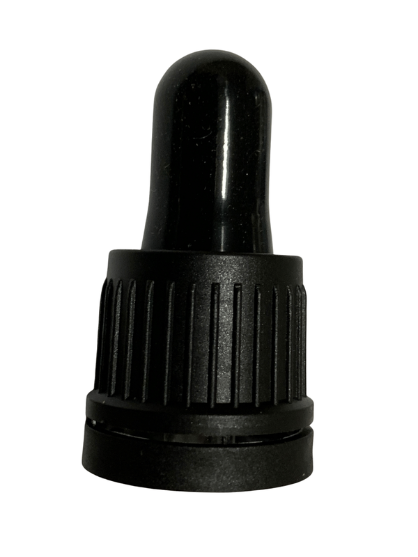 Korkpipett 100ml (106mm) läikiv must rõngaga