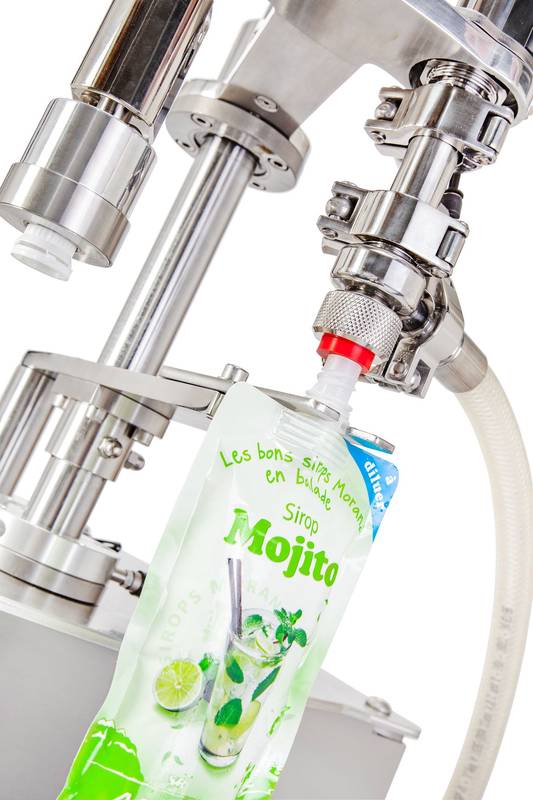Monoblock doypack-påsfyllare och förslutare 50-1300ml utan kväve Tenco