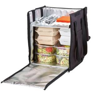 Insulated foldable backpack 40L Cambro with removable compartment black 355x280x(H)430mm