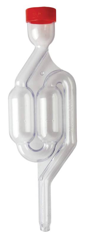 Airlock bubbler model with cap
