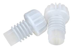Putojantis vynas ir sidras kamštienos baltos spalvos plastikas 100vnt lydytas garais