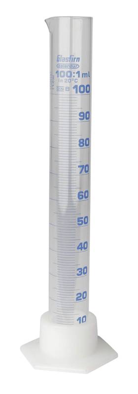 Mittasylinteri & mittakuppi 100ml mittaasteikko lasia