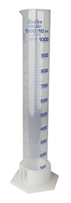 Matavimo cilindras ir matavimo taurelė 1000ml su matavimo juostele stiklas