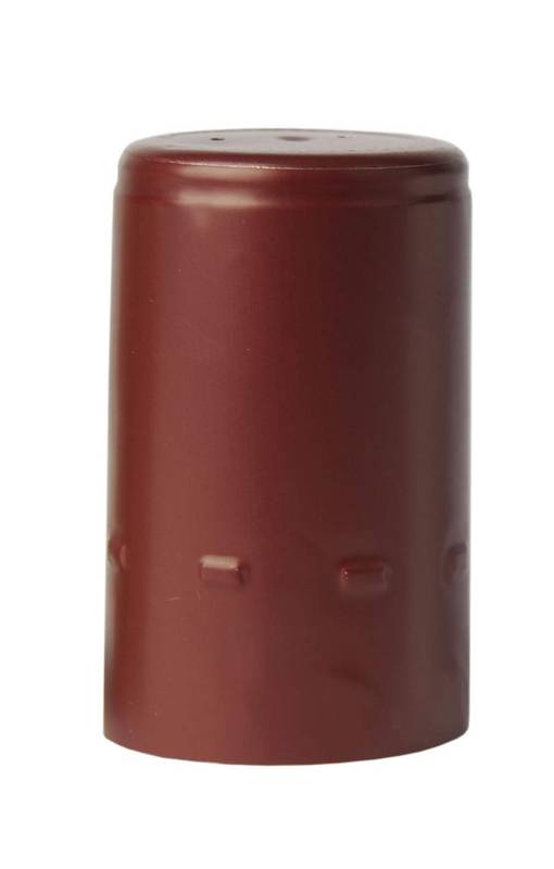 Aluminium capsules burgundy Ø30,5x50 mm, 100 pieces