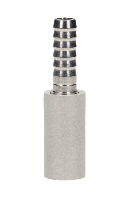 Diffusion stone 2μm with hose barb stainless steel