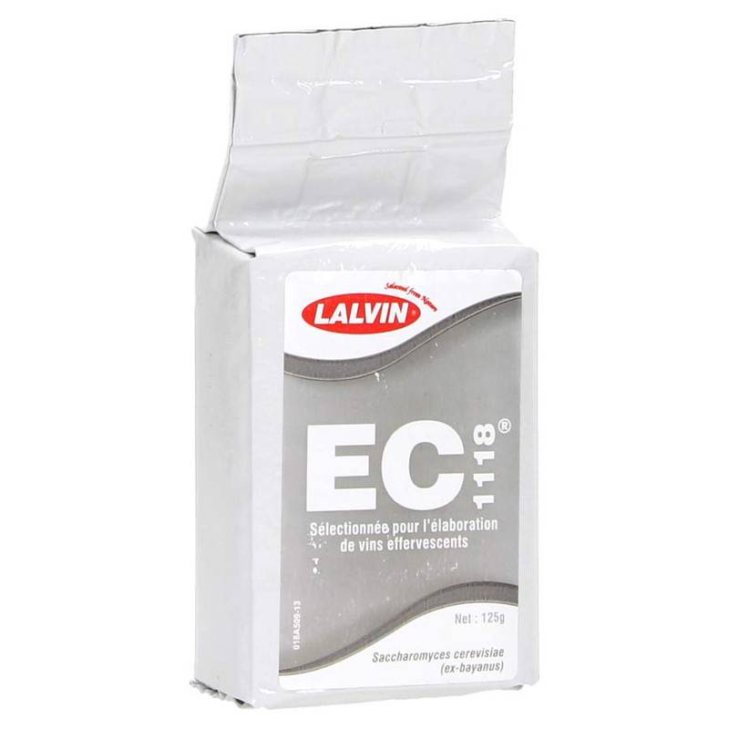 Vīna raugs Lalvin EC 1118 125g universāls. Derīgs līdz 02.2028