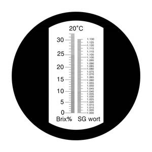 Refraktometer 0-32% Brix + 1 000-1 130 specifik vikt med ATC