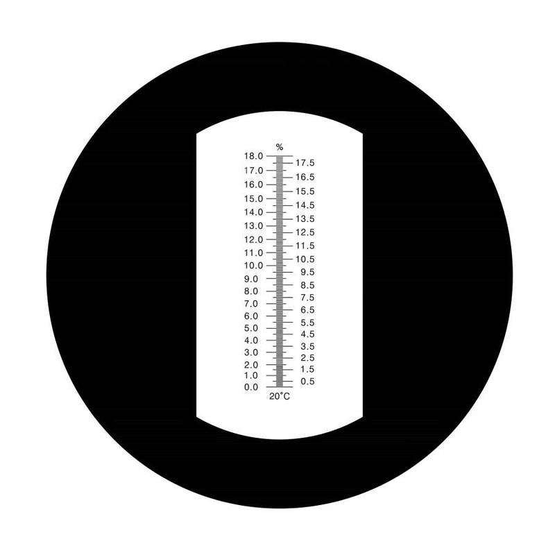 Refractometer 0-18°Plato with ATC