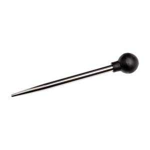 Baster/provtagare i rostfritt stål med gummilampa
