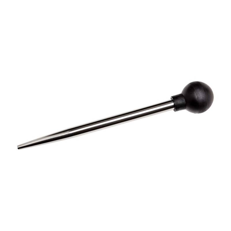 Baster/provtagare i rostfritt stål med gummilampa