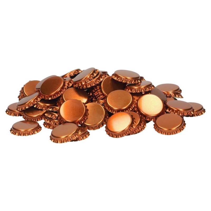Crown cork 26mm bronze 100 pcs