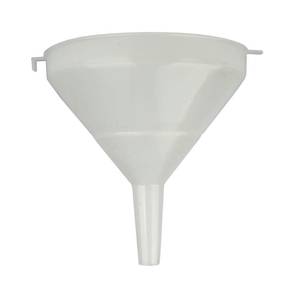 Tratt livsmedelplast 20cm för 23-31mm öppning med filter