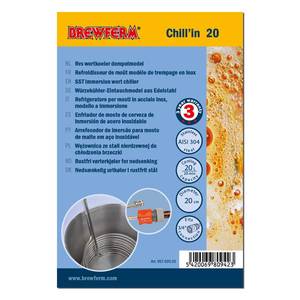 Jahutustoru-soojusvaheti D20/9,5mm roostevaba