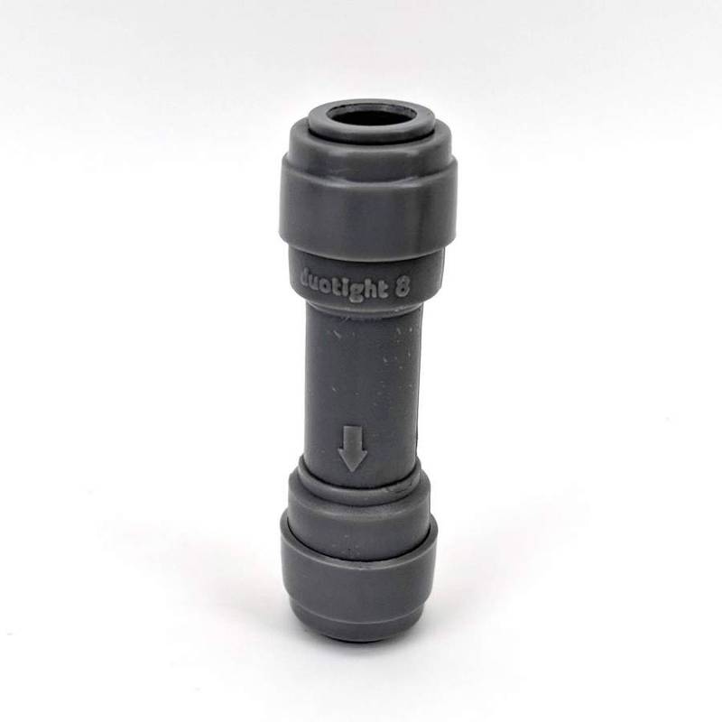 Pikaliitin 8mm Duotight takaiskuventtiilillä