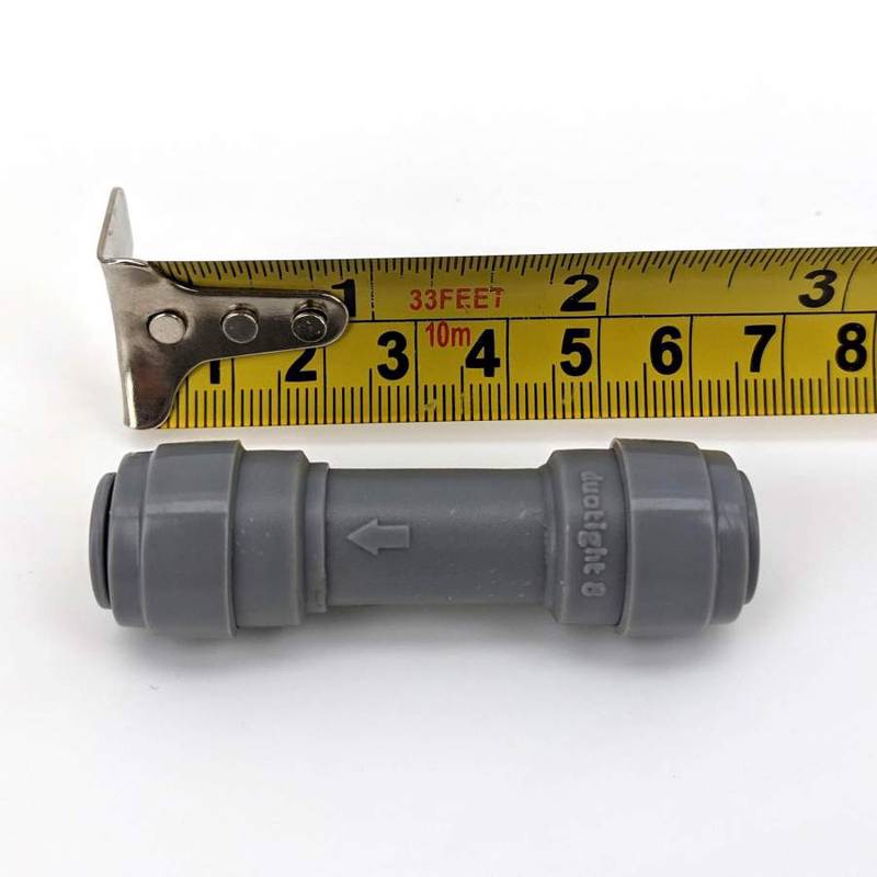 Pikaliitin 8mm Duotight takaiskuventtiilillä