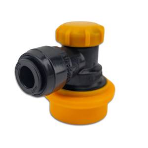 Palloliitäntä 8mm Duotight musta-keltainen neste