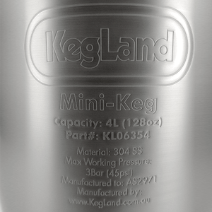 Ölkagge (Mini Keg) 4L rostfritt stål