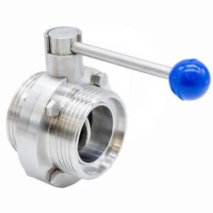 Butterfly valve DIN 50 F/F stainless steel