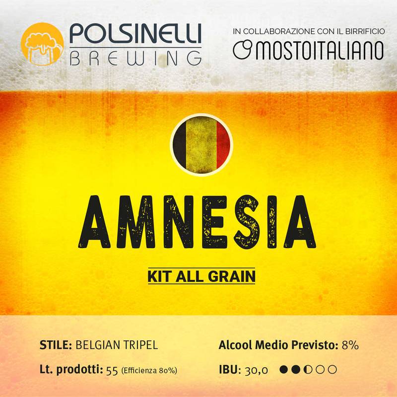 Komplekts 55L pilngraudu Amnesia Belgian Tripel