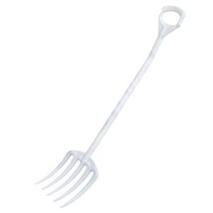 Valkoinen haarukka 127 cm – elintarvikkeille