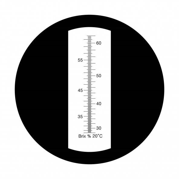 Refraktometer 28-62% Brix med ATC