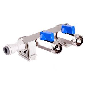 CO2-Verteiler John Guest 1/4" doppelt